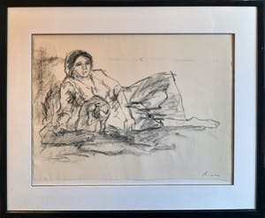 Willy Rieser - houtskool portret - ingelijst - 21990 kopen? Bied vanaf 65!