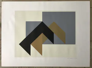Hajo Hangen - HEIJO HANGEN - "Ordnungsfolge 33" - 9/100 - Gesigneerde zeefdruk kopen? Bied vanaf 1!