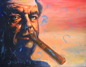 Peter Donkersloot - en Justus Donker - Handbeschilderde giclée, Jack Nicholson verkocht voor € 1!