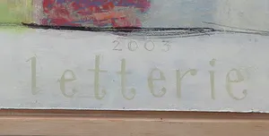 Andrea Letterie - Acryl op doek, Lappendeken - Ingelijst (Groot) kopen? Bied vanaf 100!