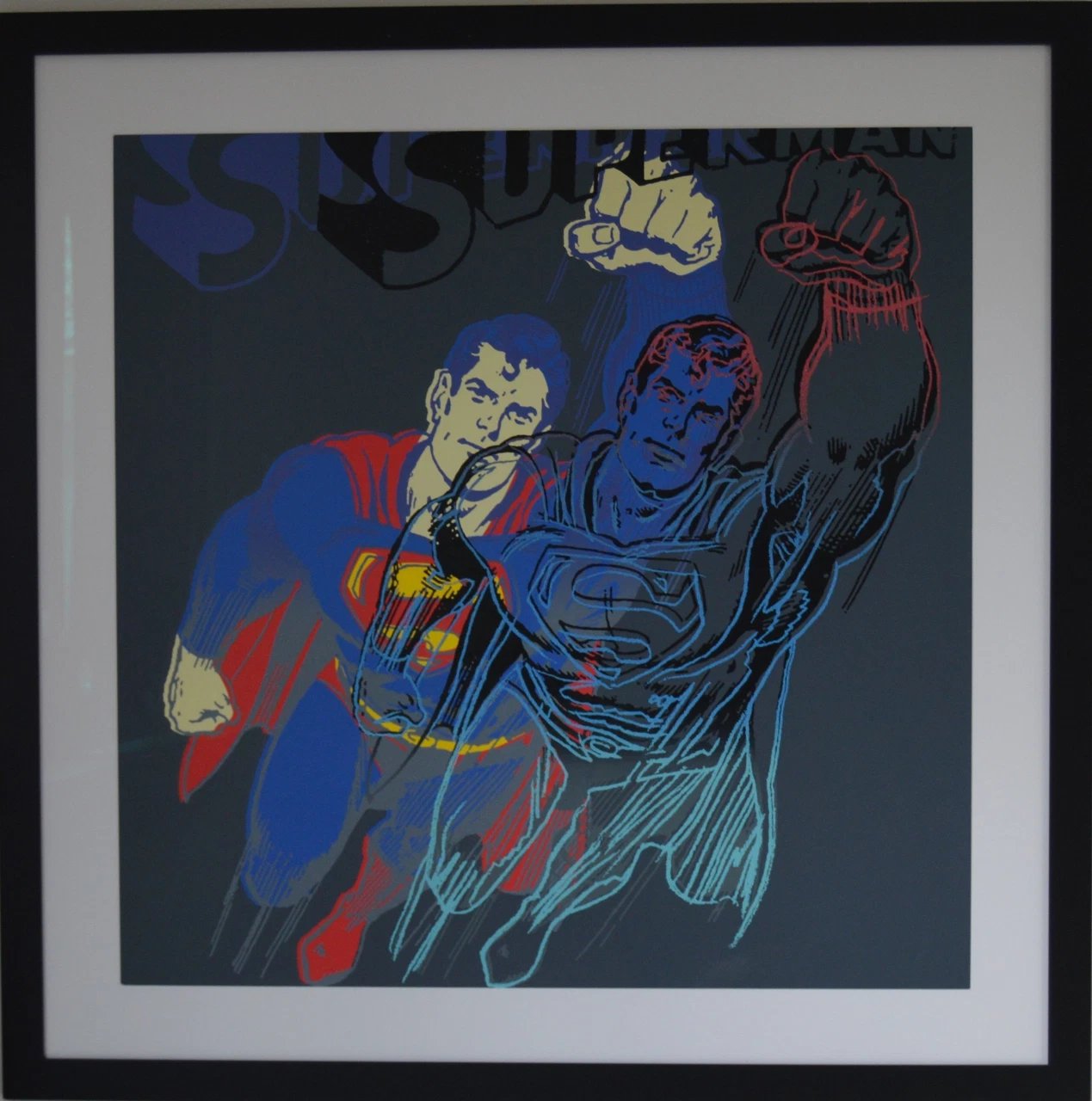 AcheterAndy Warhol - Zeefdruk, Superman uit de serie Myths - Ingelijst (Groot)? Enchérissez de 1250!