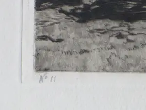 Willem de Zwart - Hakhout laden - Ets kopen? Bied vanaf 60!