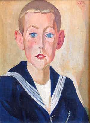 Barend Jordens - B8081 - Jongensportret Simon de Jong verkocht voor € 250!