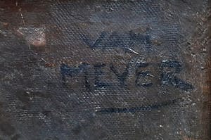 Arie van Mever - Portret Dhr. Valk - olieverf - groot - ingelijst - 21565 kopen? Bied vanaf 1!