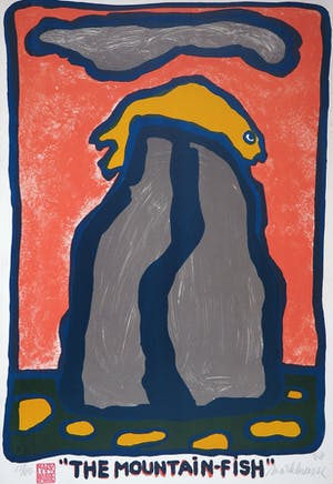 Mark Brusse - Zeefdruk, The Mountain-Fish kopen? Bied vanaf 35!