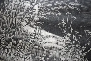 Jan Veringa - "Lente " Overveen - grote houtsnede kopen? Bied vanaf 100!