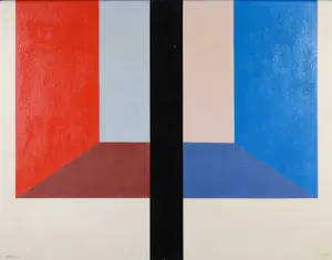 M. A. H. Reijner - Olieverf op doek, Compositie C - Ingelijst kopen? Bied vanaf 1!