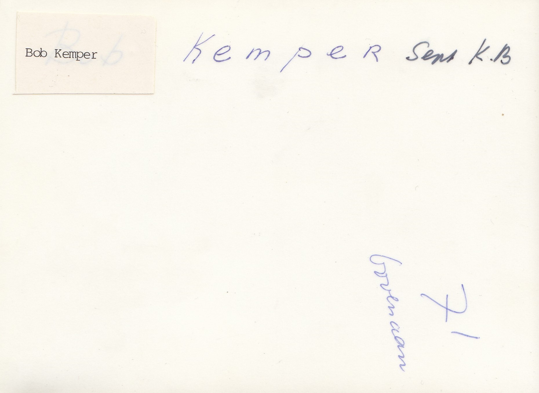 Bob Kemper - Silverprint fotoportret jaren 80 kopen? Bied vanaf 1!