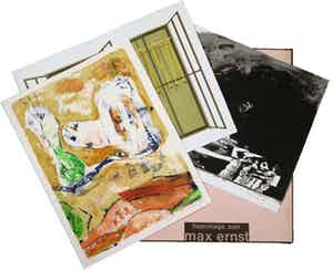 Lucebert - Anton Martineau, Shinkichi Tajiri e.a., Hommage aan Max Ernst (10x grafiek) verkocht voor € 1!