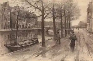 Buy Egbert Schaap - Stadsgezicht van Amsterdam? Bid from 200!