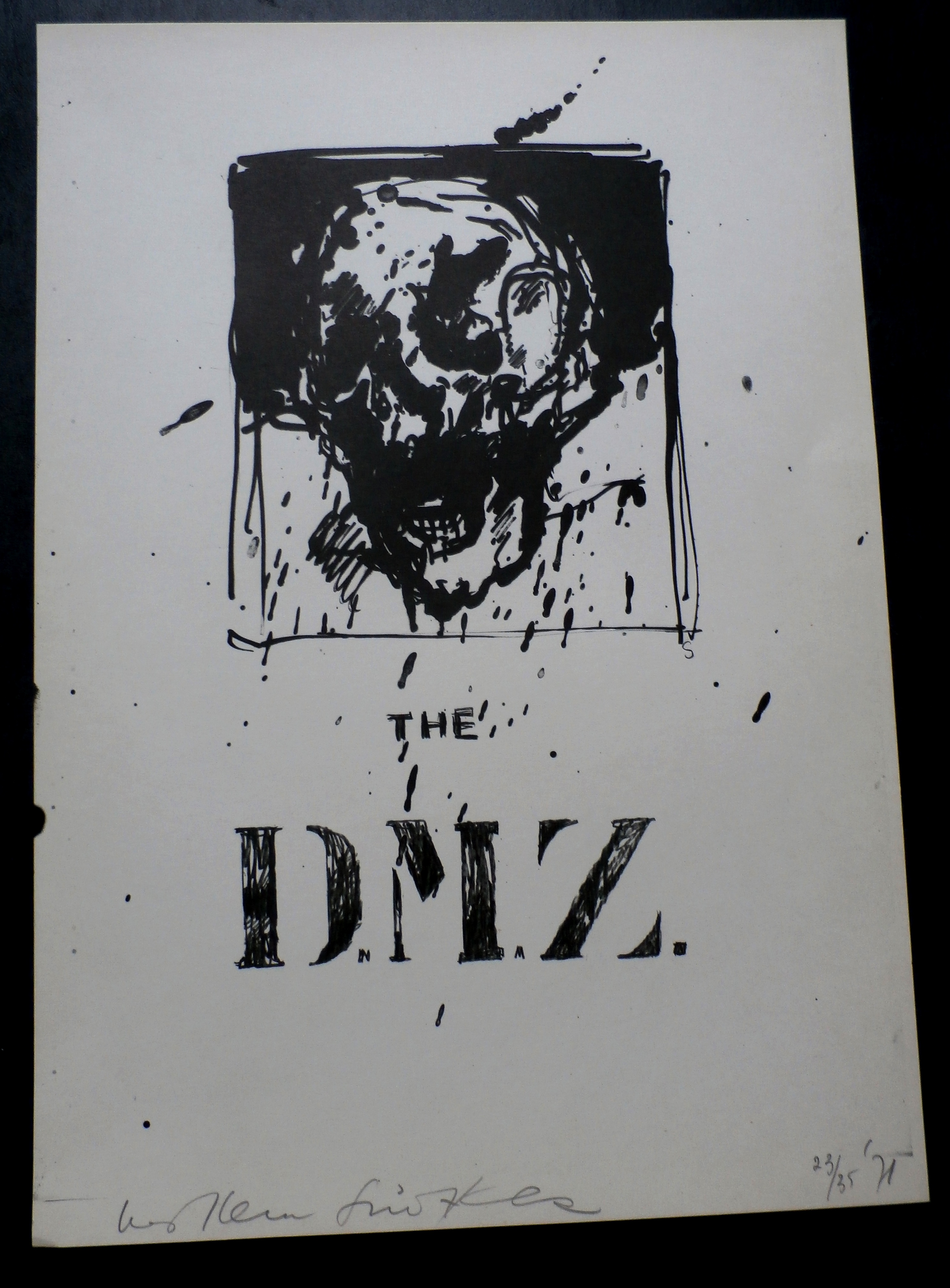 Willem Snitker - litho: The DMZ - 1975 kopen? Bied vanaf 35!