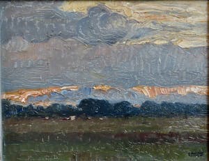 Cor Noltee - (1903-1967) Landschap met wolkenpartij kopen? Bied vanaf 225!
