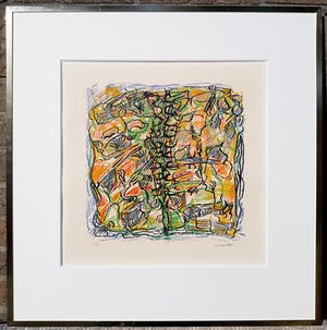 Jean-Paul Riopelle - Poison Ivy, litho (netjes ingelijst) - Laatste keer! kopen? Bied vanaf 295!