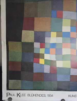 Paul Klee - Bluhendes. Grote affiche. Drukgesigneerd. kopen? Bied vanaf 99!