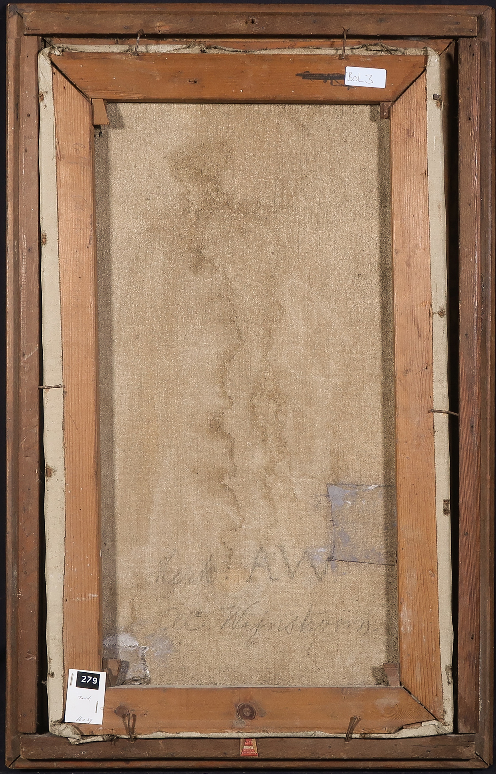 Antonie Wijnstroom - Olieverf op doek, Dame in mantel - Ingelijst kopen? Bied vanaf 50!