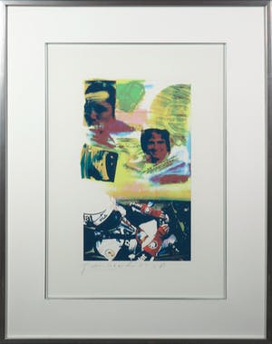 Frank Gude - Litho, Formule 1 - Ingelijst kopen? Bied vanaf 1!
