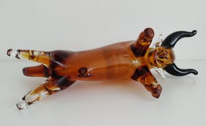 Niet of onleesbaar gesigneerd - indrukwekkende glassculptuur, El Torro, handgemaakt kopen? Bied vanaf 1!