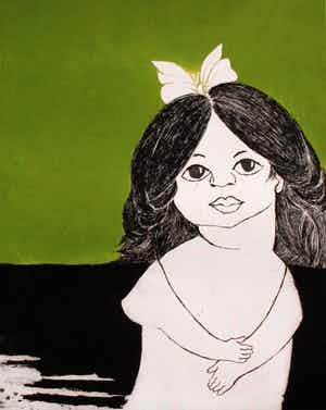 Ans Wortel - Ets/ aquatint: Uitgangspunt voor vlinders verkocht voor € 75!