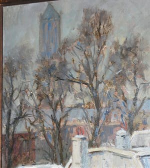 Jacques Salomon - Winters stadsgezicht kopen? Bied vanaf 175!