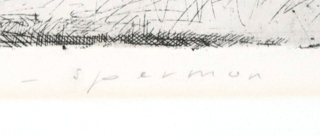 Kees Spermon - Kees Spermon: Ets, Zonder titel kopen? Bied vanaf 20!