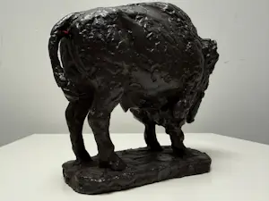 Pieter d' Hont - bronzen beeld - 'Bizon' - 1981 kopen? Bied vanaf 1750!