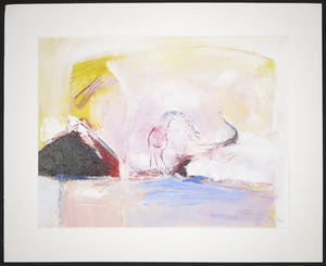 Franscz Witte - Acryl op papier, Zonder titel kopen? Bied vanaf 1!