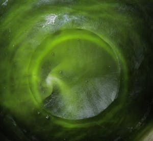 Niet of onleesbaar gesigneerd - Groene vintage "Doorkijk" vaas - Murano kopen? Bied vanaf 10!