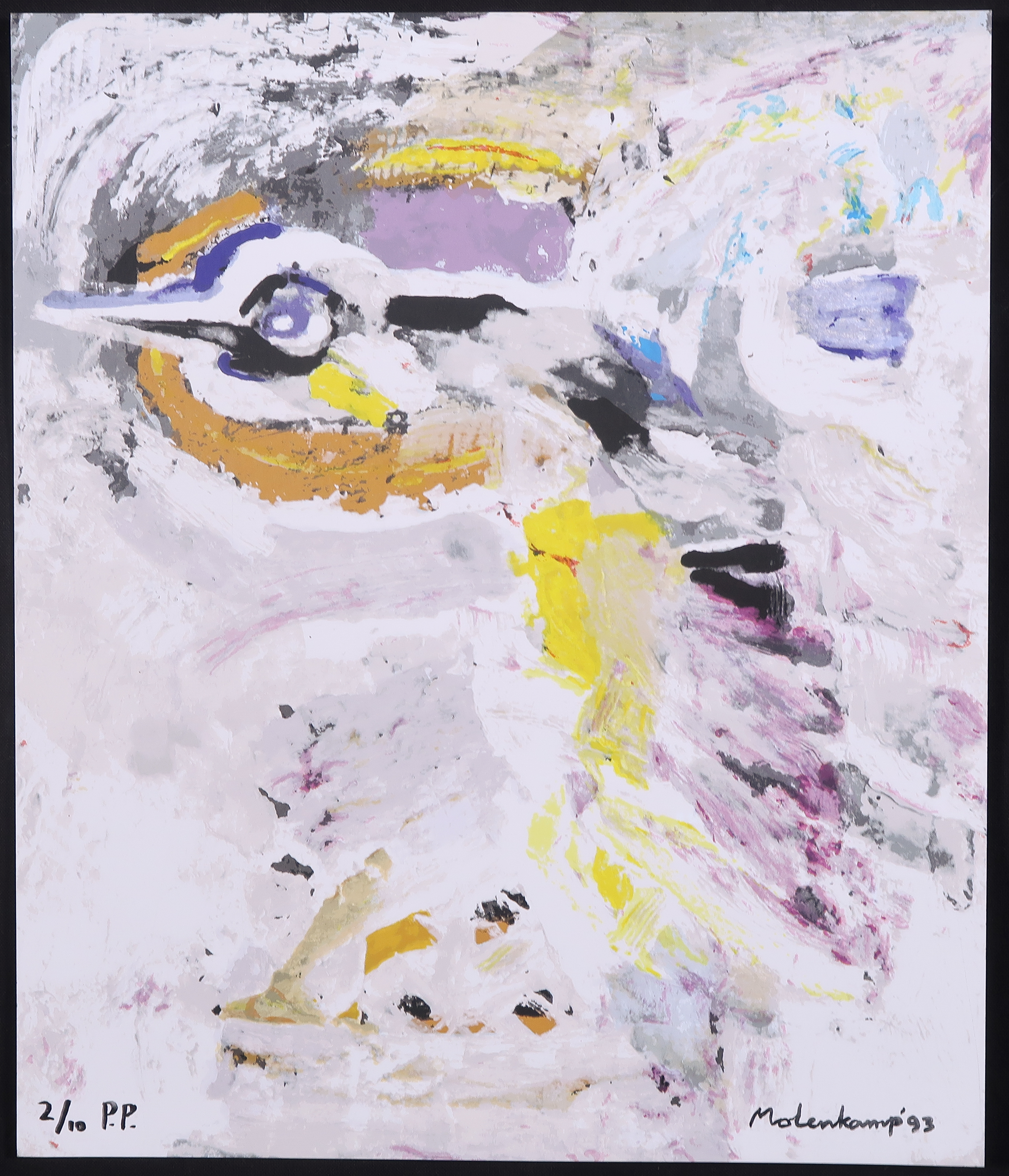 Nico Molenkamp - Zeefdruk, Vogel kopen? Bied vanaf 1!