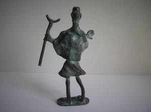 Burkina Faso - Slangenvanger - Gegoten brons uit de Gan cultuur kopen? Bied vanaf 35!