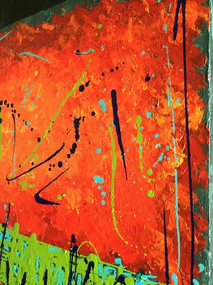 John Foppen - Symphony in Green / Red. #02. kopen? Bied vanaf 195!