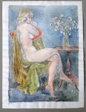 Harry Maas - zittend naakt verkocht voor € 150!