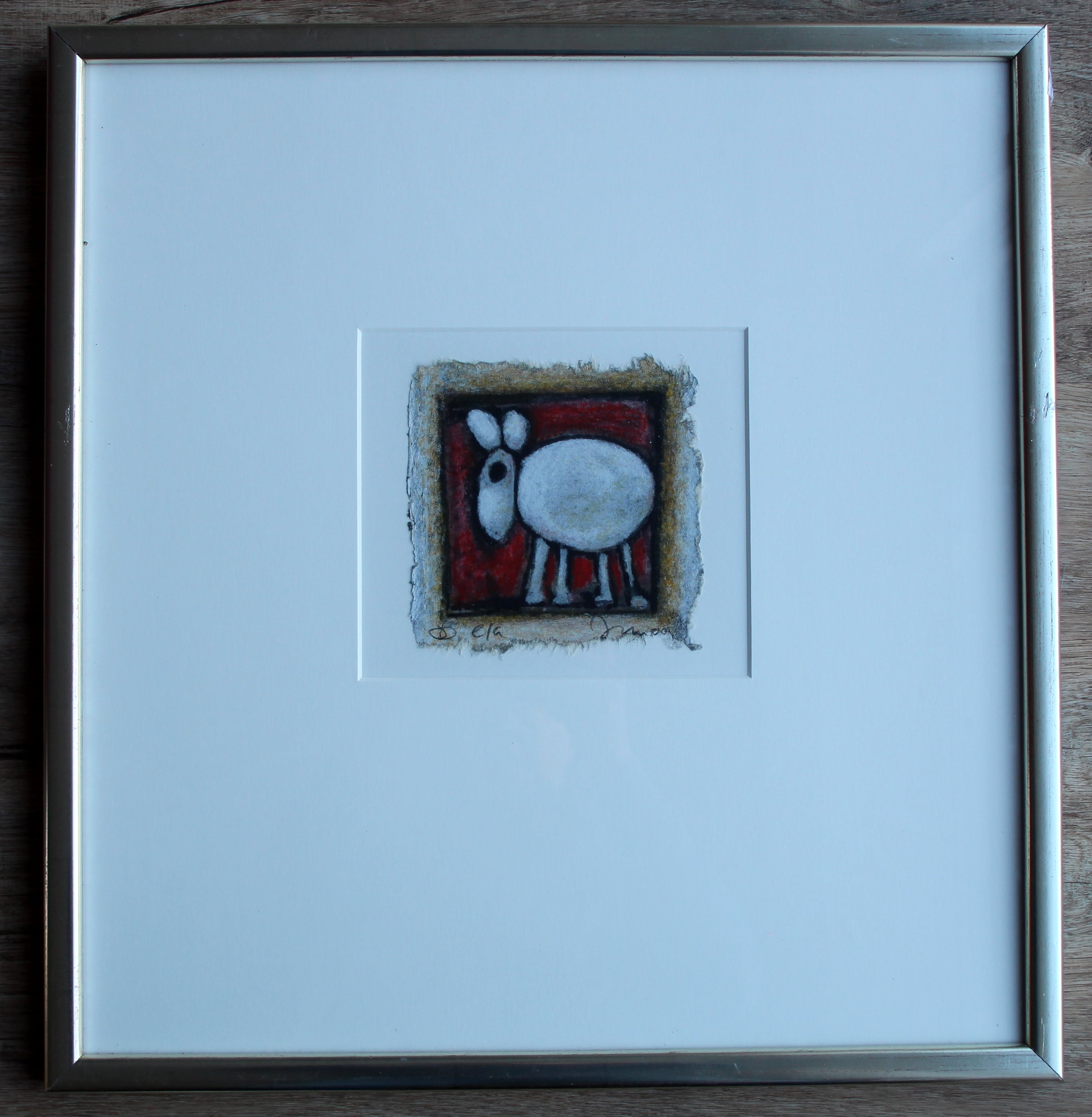 Hans Innemee - ingelijste zeefdruk: schaap verkocht voor € 79!