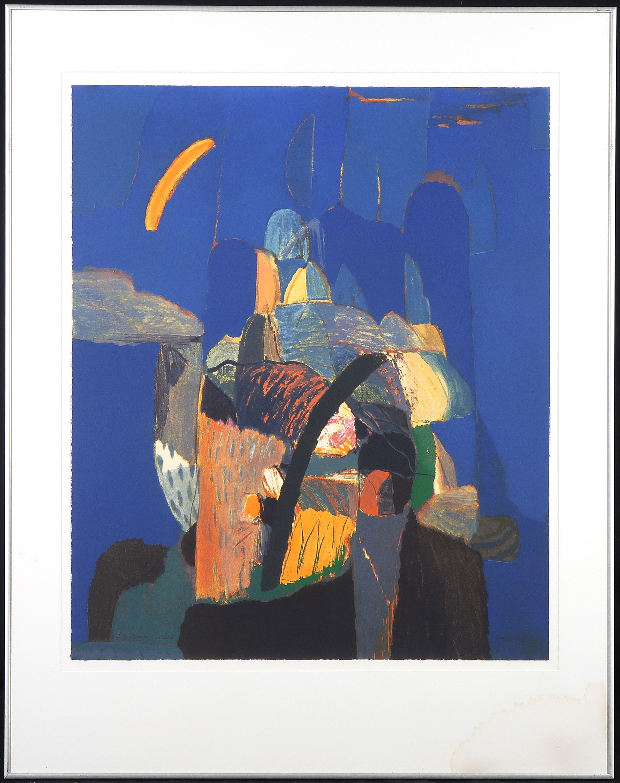 Ahmad Baldin - Zeefdruk, Nacht - Ingelijst kopen? Bied vanaf 1!