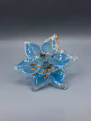 Cenedese - Prachtig handgeblazen glazen bloem Murano glas 13 x 8 cm vendu pour 30€ !