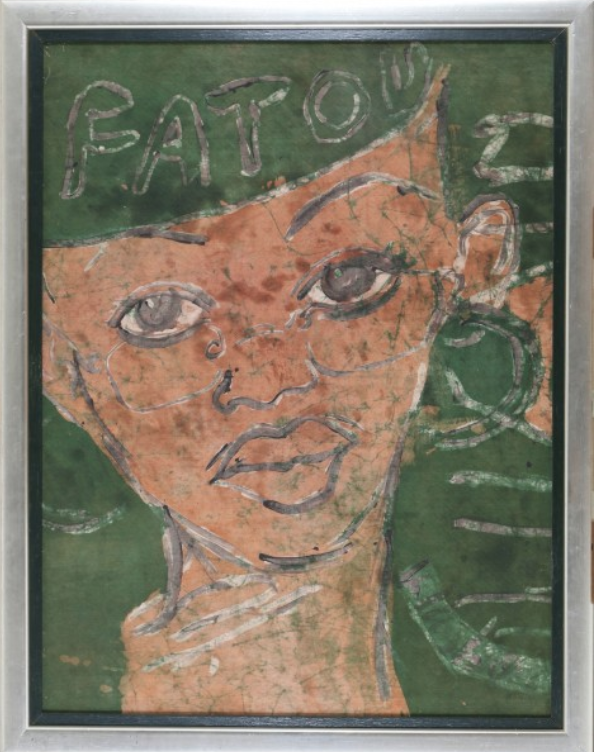 Peter Klashorst - "Fatou", Doek op Paneel, Prachtig Ingelijst kopen? Bied vanaf 200!