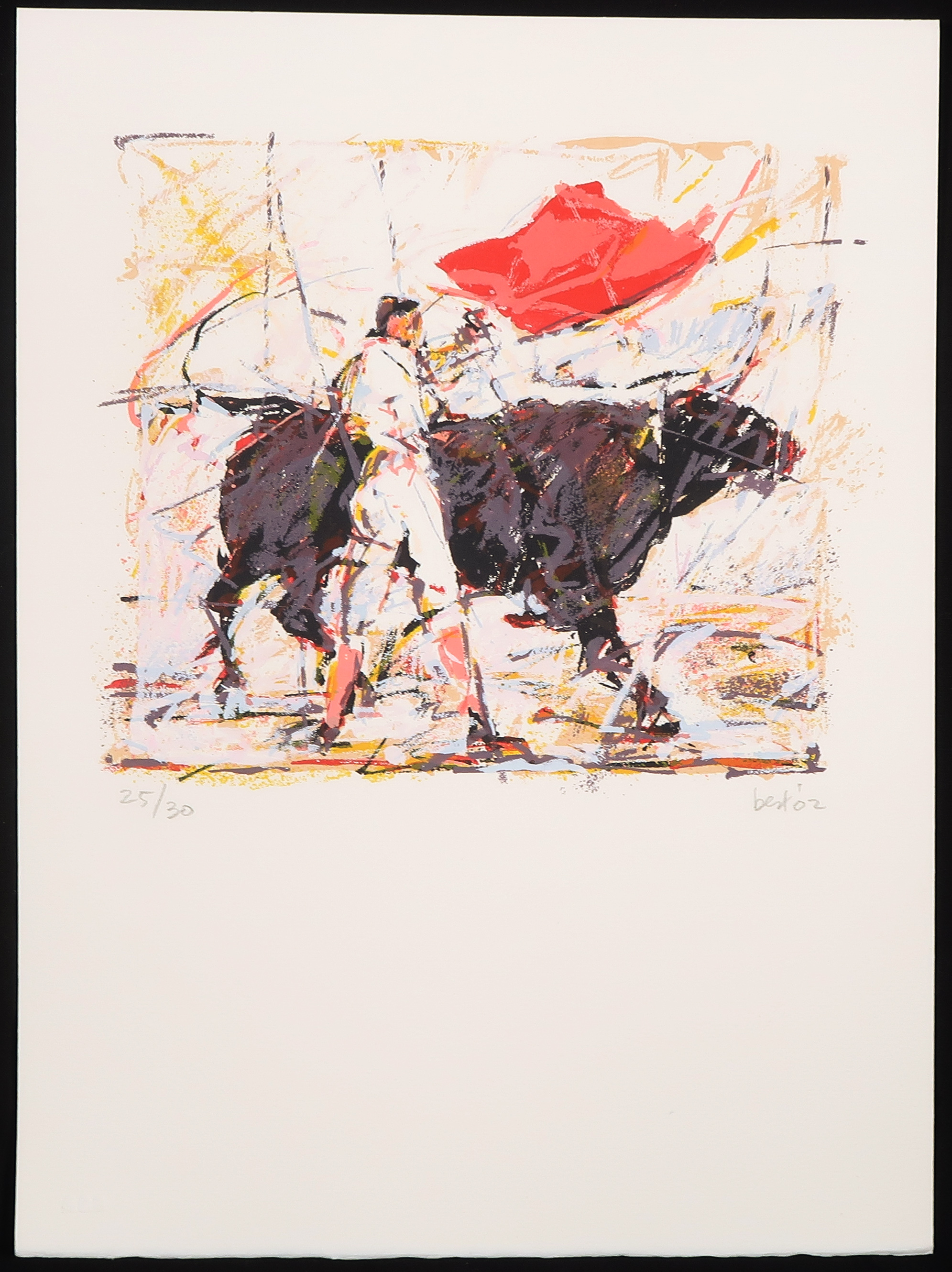 Bert van Zelm - Zeefdruk, Z.T. Toros kopen? Bied vanaf 1!