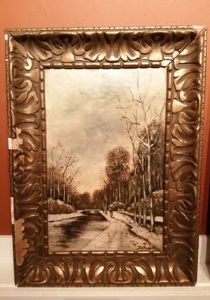 Niet of onleesbaar gesigneerd - Pendant - Zomer & Winter (1901) - Hollandse School kopen? Bied vanaf 10!