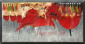 Antonio Poioumen - Gemengde techniek op doek, Transmission (Zeer groot) verkocht voor € 1!