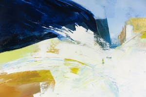 Yon Nicolas - Acryl op doek, Abstracte compositie - Ingelijst (Groot) kopen? Bied vanaf 200!