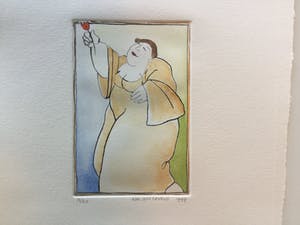 Ada Breedveld - Vrijheid, 2 Dames en 3 Tulpen, Opgetilde Dame kopen? Bied vanaf 75!