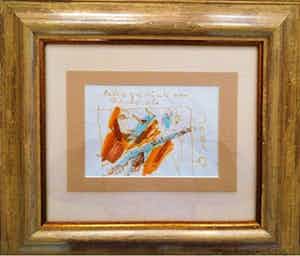 Herman Brood - Echt, geniet van agressie (SCHITTEREND INGELIJST!) verkocht voor € 595!