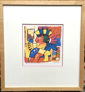 Clemens Briels - Gesigneerde zeefdruk ,zonder titel kopen? Bied vanaf 40!