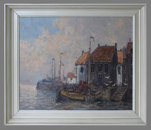 Niet of onleesbaar gesigneerd - Havengezicht - H. Dijk kopen? Bied vanaf 1!