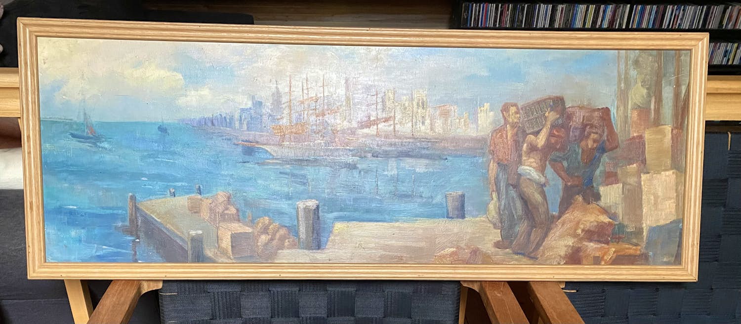 Niet of onleesbaar gesigneerd - Havenarbeiders kopen? Bied vanaf 1!