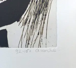 Ans Wortel - Natuurlijk gun ik iedereen…, aquatint ets kopen? Bied vanaf 55!