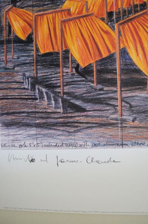 Christo - The Gates=Groot werk op gehamerd karton: handgesigneerd kopen? Bied vanaf 250!