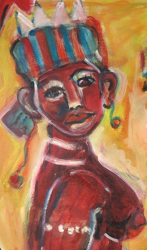 Christine Spierings - Olieverf op doek, Visit (Groot) kopen? Bied vanaf 80!