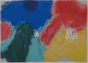 Henk van Vessem - Zeefdruk, De voorbije zomer - Ingelijst kopen? Bied vanaf 40!