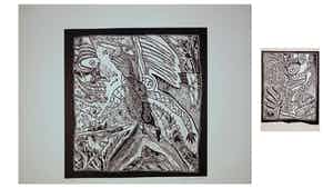 Rik van Iersel - Zeefdruk, Lot van twee Figuren verkocht voor € 50!