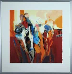 Peter Meijer - Zeefdruk, Afscheid - Ingelijst (Groot) verkocht voor € 50!